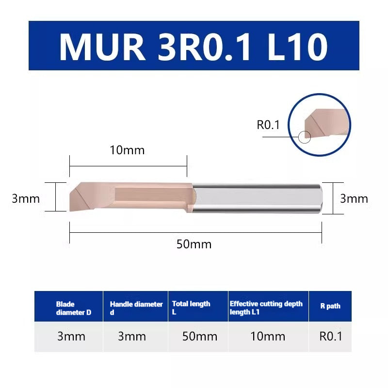 1130-MUR Small Bore Bore Cutter Small Bore Boring Bar Integral Tungsten Carbide SBUR6 90 Degree Flat Bottom Small Bore Bore Cutter Shandong Denso Pricision Tools Co.,Ltd.